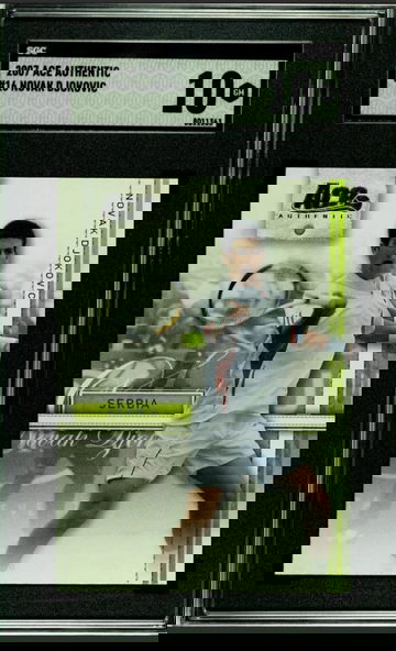 2007 Ace Authentic Novak Djokovic RC SGC 10 (SHIPS TRACKED FROM CANADA)