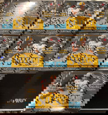 2020 Panini Select NFL Football Mega Box Factory Sealed LOT OF 5 Target Exclusive