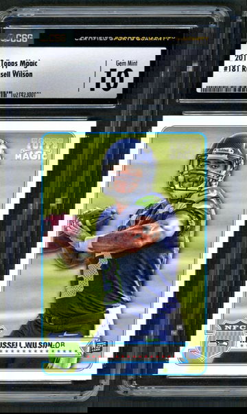 2012 Topps Magic Russell Wilson #181 Rookie Rc CSG 10 Gem Mint
