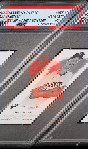 2024 Topps Allen & Ginter Rookie Design Variations Mini Paul Skenes #RD11 PSA 10