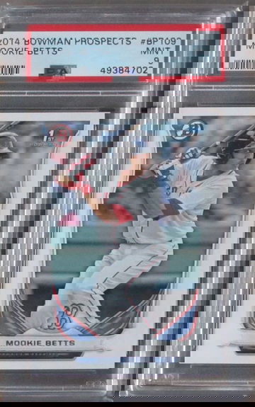 Mookie Betts 2014 Bowman Prospects BP 109 PSA 9