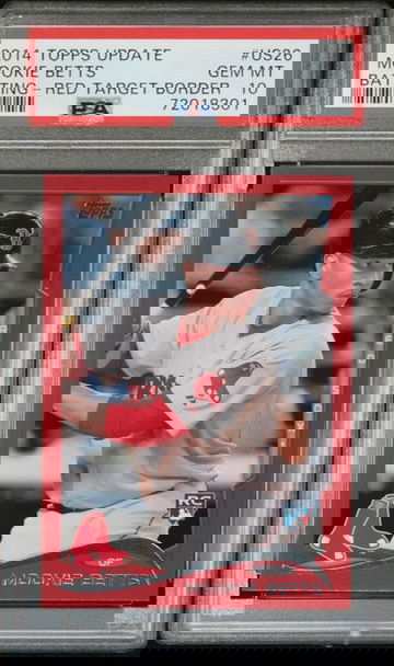 2014 Topps Update Mookie Betts Red Target Rookie RC PSA 10