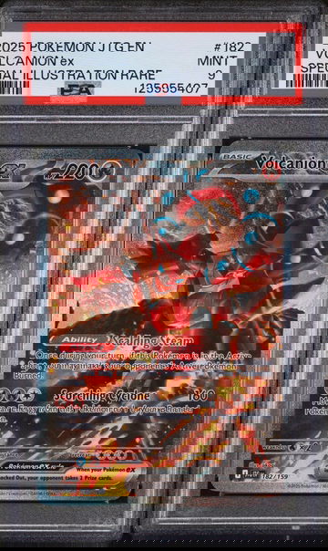 2025 Pokemon Scarlet and Violet Journey Together Special Illustration Rare Volcanion Ex #182 /159 PSA 9