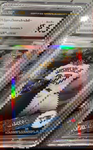 2020 Topps Chrome Ben Baller 85 Topps Vladimir Guerrero refractor