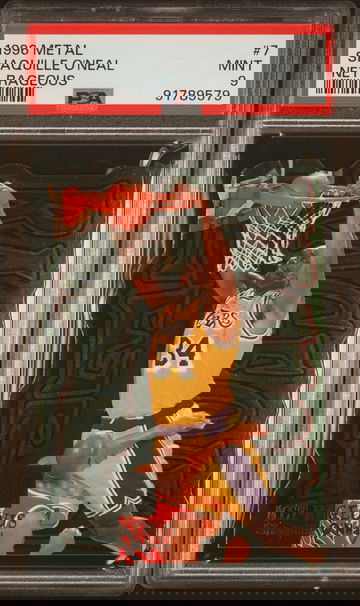 Shaquille O'Neal 1996 Metal Net Rageous PSA 9 Net-Rageous