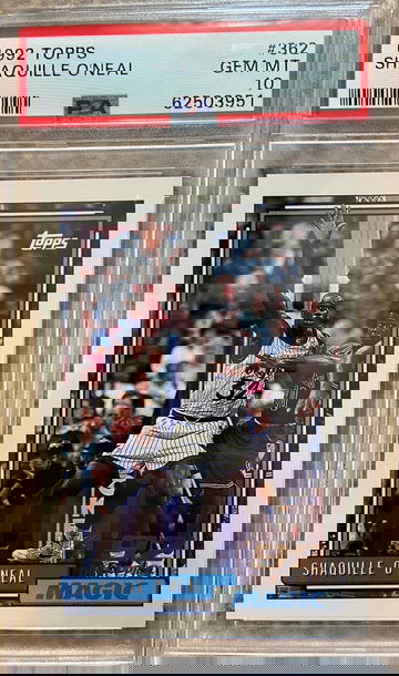 1992 Topps Shaquille O'Neal PSA 10 Rookie #362 RC