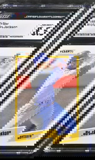 1990 Fleer #110 Bo Jackson CGC 8.5 Kansas City Royals