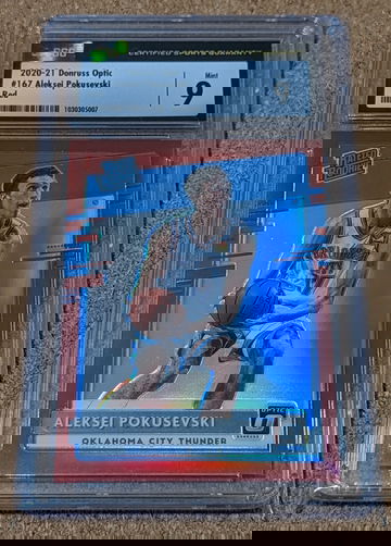 2020-21 Optic 🏀 Aleksej Pokusevski Red Rated Rookie /99 CSG 9 Thunder RC SP 🔥
