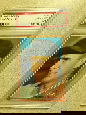 1962 Topps #574 Dean Stone PSA 8 NM-MT COLTS