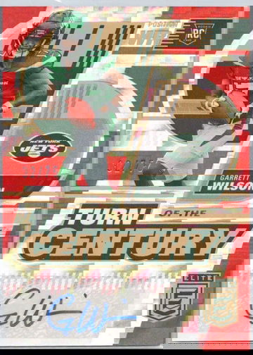 2022 Donruss Elite Garrett Wilson Turn of the Century Red Auto