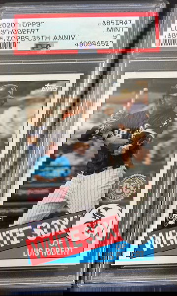 2020 topps luis robert 1985 anniversary psa 9 