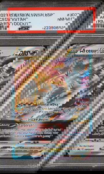 2023 Pokemon SWSH Black Star Promo Trainer's Toolkit Arceus VSTAR #SWSH307 PSA 8