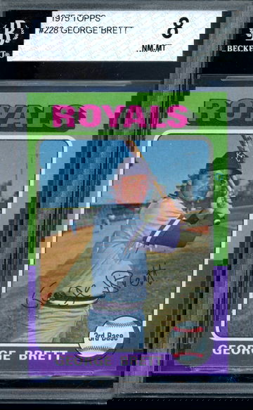 1975 Topps #228 George Brett Rookie BGS 8