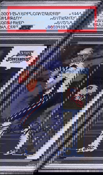 2000 TOM BRADY PLAYOFF CONTENDERS AUTOGRAPHED PSA AUTHENTIC