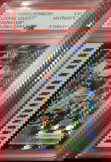 2017 Donruss Dominators Ezekiel Elliott Autographed Dallas Cowboys