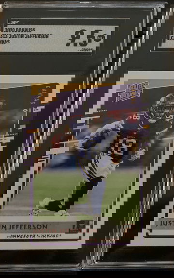 2020 Donruss Justin Jefferson #313 Canvas SGC 9.5