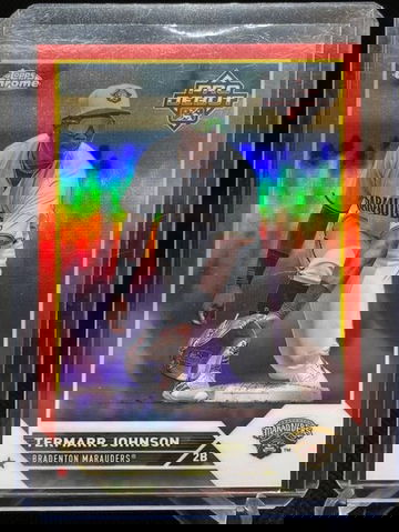 2023 Topps Pro Debut Chrome Termarr Johnson Red Refractor /5