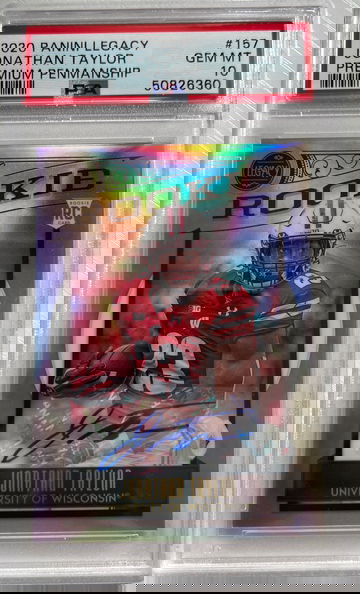 2020 Panini Legacy Jonathan Taylor Auto Silver PSA 10 SSP