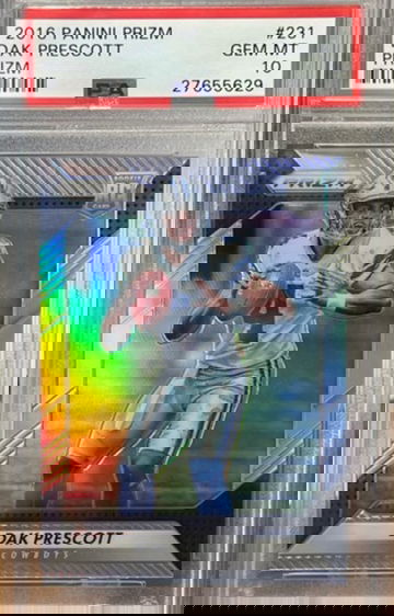 2016 Panini Prizm #231 Dak Prescott Rookie Silver PSA 10 Cowboys