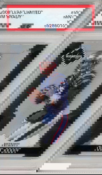 2008 LEAF LIMITED TOM BRADY #59 NEW ENGLAND PATRIOTS PSA 9 MINT