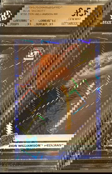 2019-20 Optic - ZION WILLIAMSON - Blue Velocity Rated Rookie - BGS 9.5