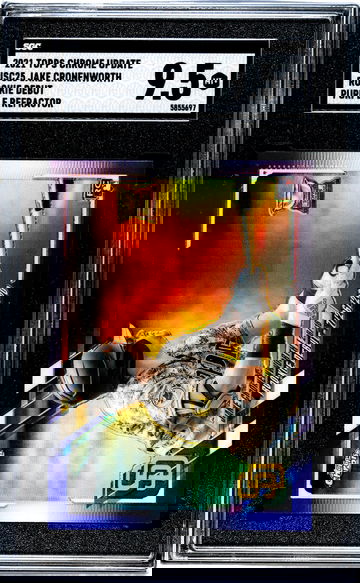 2021 Topps Chrome Update Purple Refractor Jake Cronenworth #USC25 RC SGC 9.5