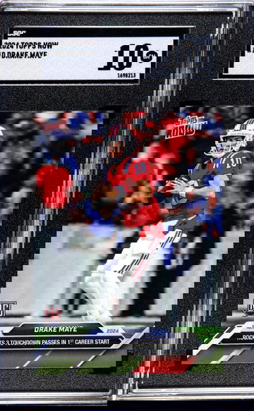 2024 TOPPS DRAKE MAYE NOW #10 Rookie limited /11005 SGC 10