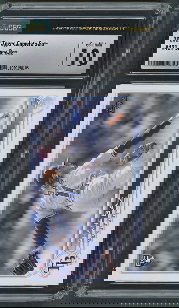  2022 Topps Complete Sets Shane Baz RC #421 Photo Variation - CSG Gem Mint 10