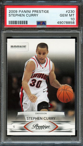 2009 Upper Deck #230 Stephen Curry PSA 10 Gem Mint Rookie RC 