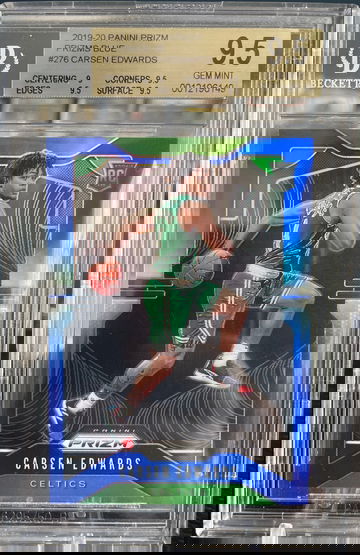2019 Carsen Edwards Panini Prizm Blue /199 BGS 9.5