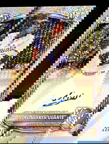 2025 1st BOWMAN CHROME  Jhonayker Ugarte  Speckle Refractor  Auto  /299  Royals