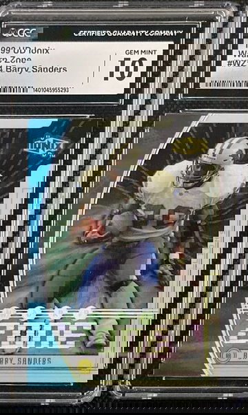 1999 UD Ionix Barry Sanders Warp Zone CGC 10
