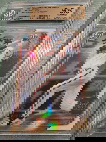 DANSBY SWANSON 2015 BOWMAN CHROME REFRACTOR BGS 9.5