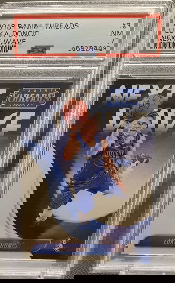 2018-19 Threads Next Wave Luka Doncic RC Rookie #3 PSA 7