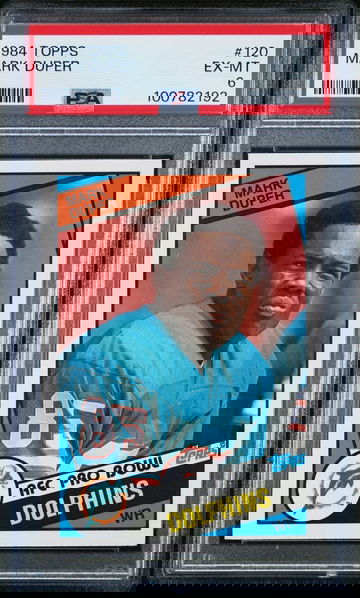 1984 Topps Mark Duper #120 Football Miami Dolphins PSA 6 EX-MT