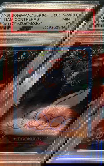 William Contreras 1st bowman blue mojo auto 