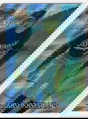 1997 BOWMAN'S BEST ATOMIC REFRACTOR ROOKIE CARLOS BELTRAN # 176 HOF