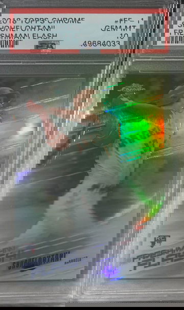 2018 Topps Chrome Shohei Ohtani Freshman Flash PSA 10