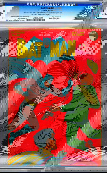 BATMAN #28 CGC 0.5 FROM THE CERTIFIED PRIVATE COLLECTION OF JERRY ROBINSON 1945