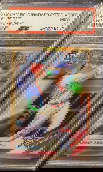 2019 Panini Optic Mike Trout 19/76 PSA 9