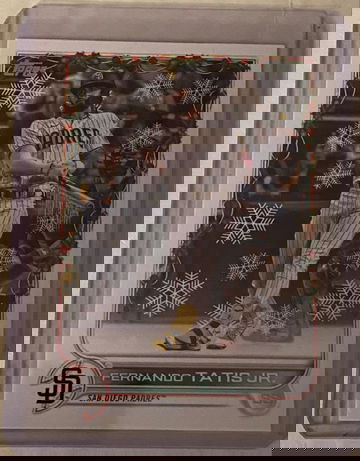 2022 Topps Holiday Fernando Tatis Jr SSP “bat icicles” code 821