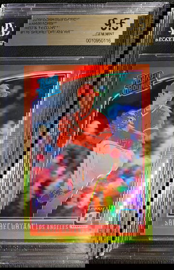 2018 Donruss Optic Variation Red and Yellow Shohei Ohtani #176 9.5 GEM