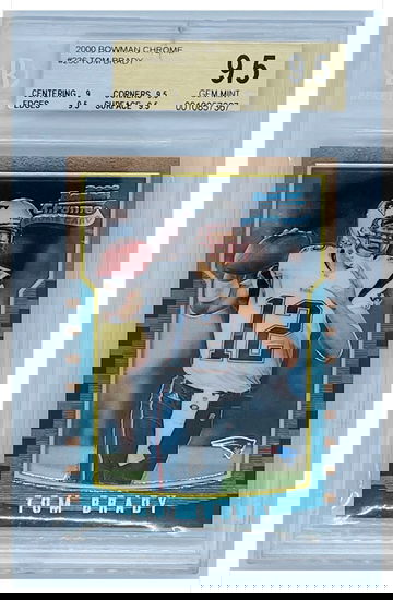 Tom Brady Bowman Chrome RC Rookie 236 BGS 9.5 PSA 10