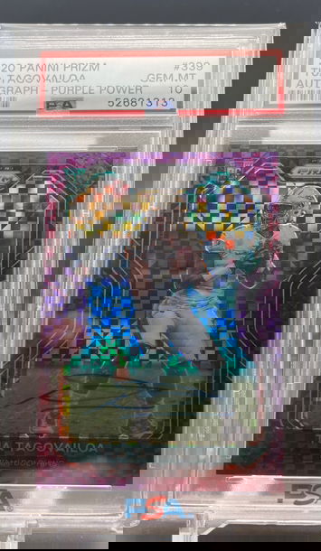 2020 Psa 10 purple power prizm Tua /49 auto