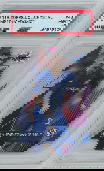 CHRISTIAN PULISIC 2019 Topps UCL CRYSTAL #48 PSA 9 MINT