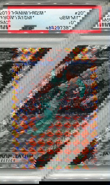 2017-18 PANINI PRIZM MOSAIC #20 JAYSON TATUM RC PSA 10 GEM MINT