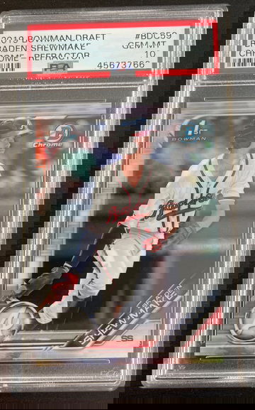 2019 Bowman Chrome Refractor Braden Shewmake PSA 10