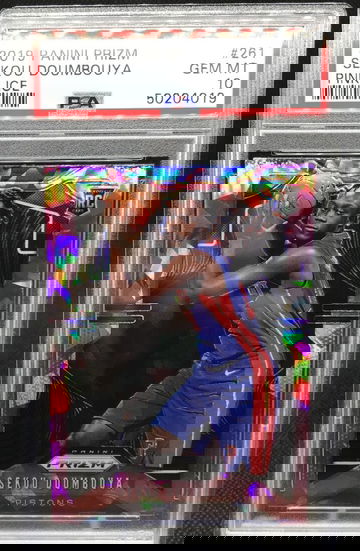 Sekou Doumouya Pink Ice PSA 10 2019 Prizm