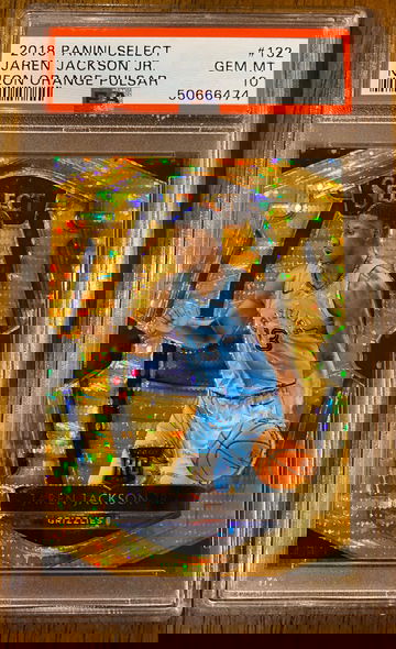 2018 Panini Select Orange Pulsar Prizm /13 FOTL Jaren Jackson Jr. #132 PSA 10