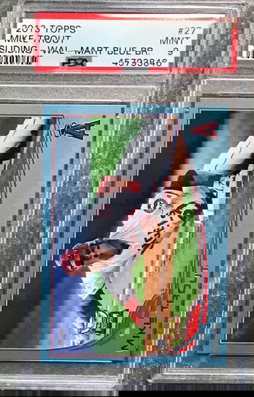 Mike Trout 2013 Walmart Blue PSA